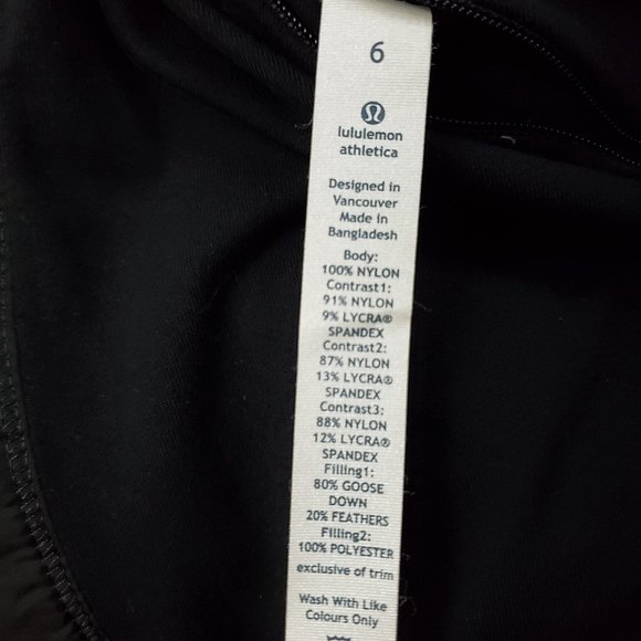 Lululemon Down To The Studio Jacket Black Puffer Wrap 6 - Picture 10 of 11